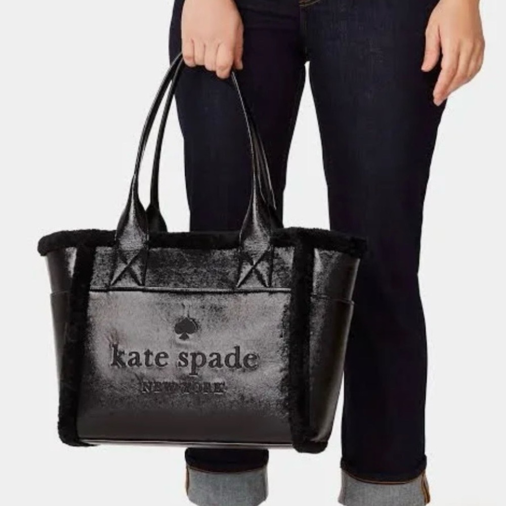 kate spade Tote Bag Jett Faux Shearling Trim